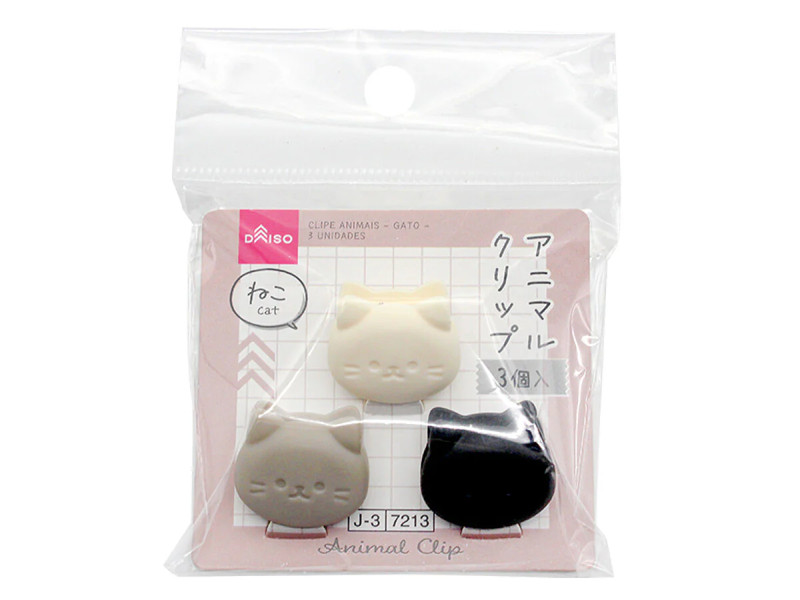 アニマルクリップ（ねこ、３個）