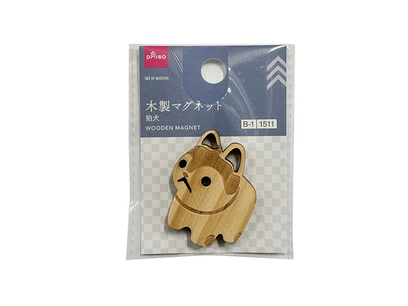 木製マグネット（狛犬）