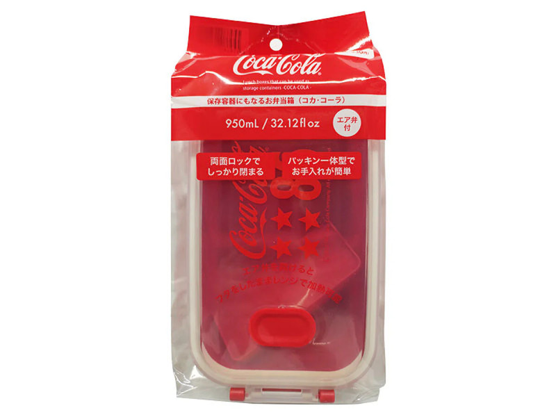 保存容器としても使えるお弁当箱（コカ・コーラ、ＬＥＣＣ、エア弁付、９５０ｍＬ）
