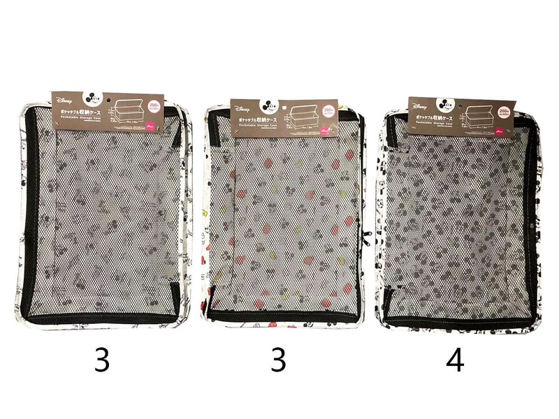 ポケッタブル収納ケース、４１ｃｍ×３０ｃｍ×１１．５ｃｍ（ミッキー＆フレンズ）
