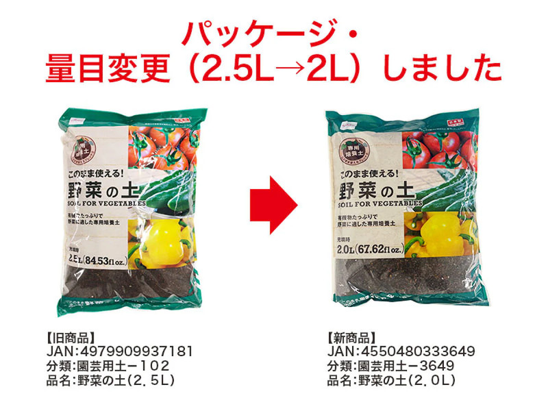 野菜の土（２．０Ｌ）