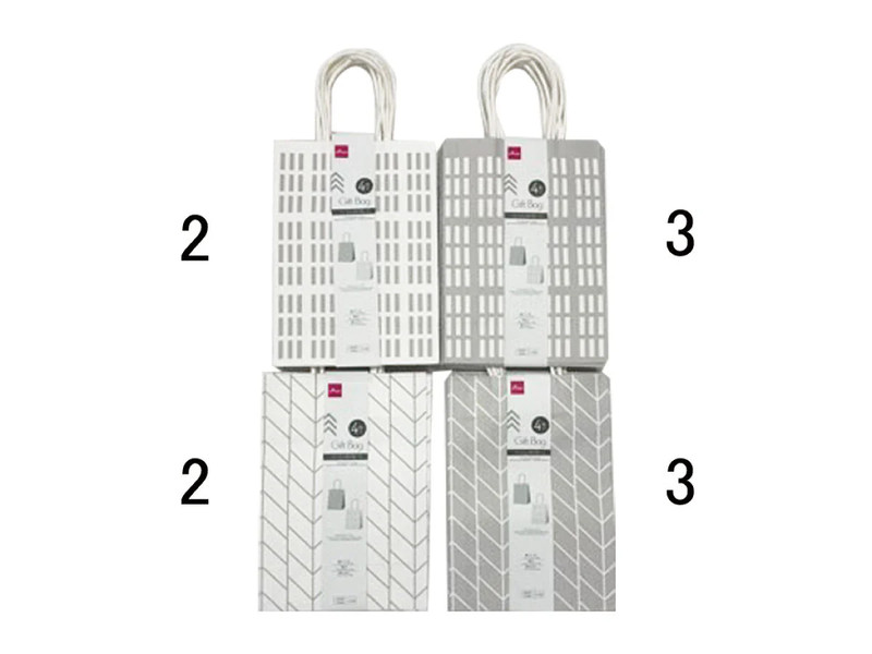 ギフトバッグ（ベーシックパターン、１５ｃｍ×２１ｃｍ×８ｃｍ、４枚）