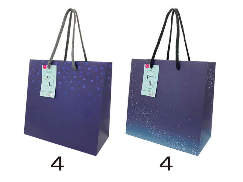 紙袋（スター、19.5㎝×19.5㎝×11㎝）