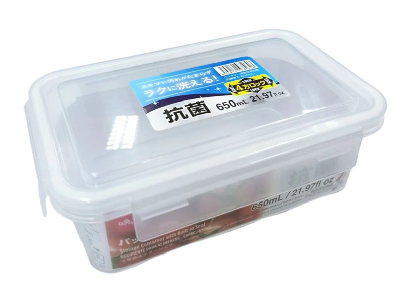パッキン一体型保存容器（抗菌加工、６５０ｍＬ）