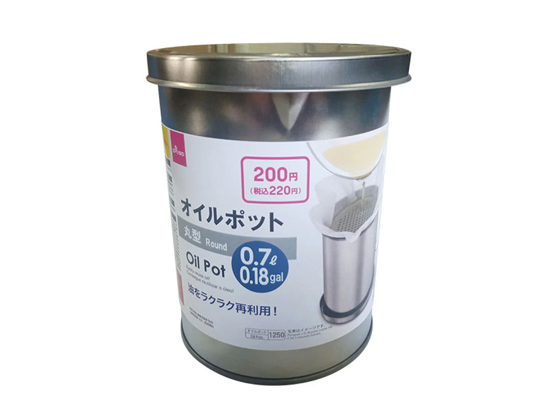 オイルポット（丸型、０．７Ｌ）