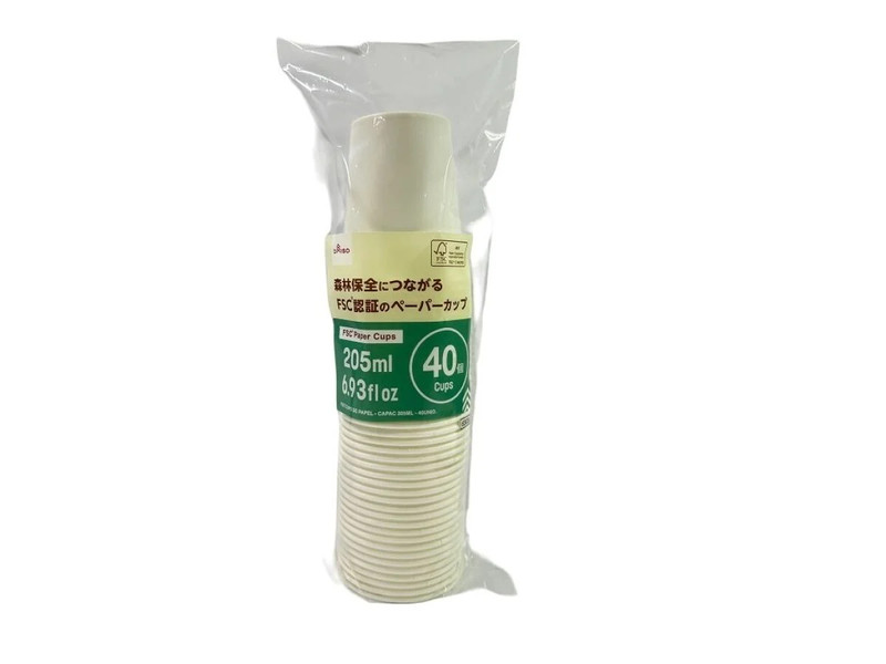ＦＳＣペーパーカップ（２０５ｍＬ、４０個）
