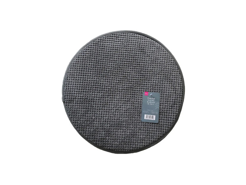 チェアパッド（丸、グレー、Φ３５ｃｍ）