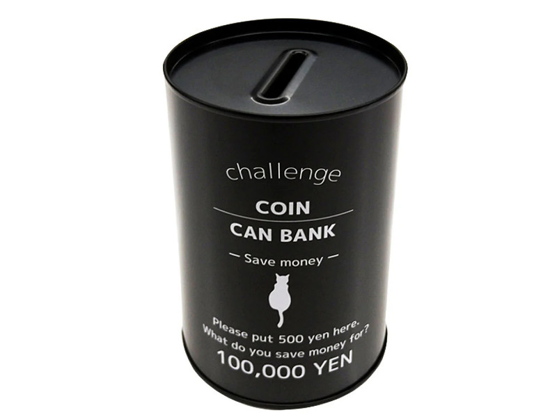 １０万バンク（丸型、モノトーン、ブラック）