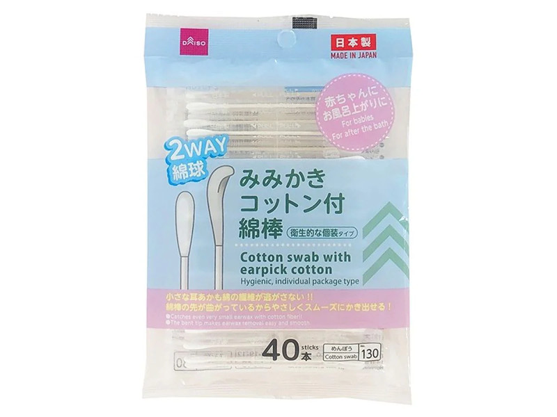 みみかきコットン付綿棒（４０本）