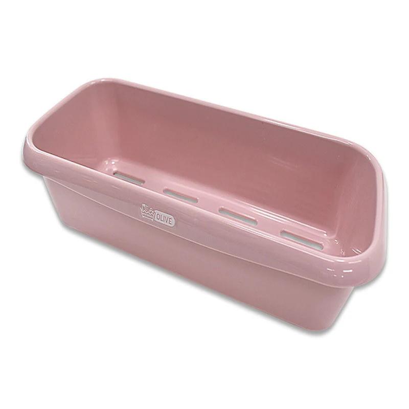 シャンプースタンド（オリーブ、ドーンピンク、２８．５ｃｍ×１２．５ｃｍ×７．４ｃｍ）