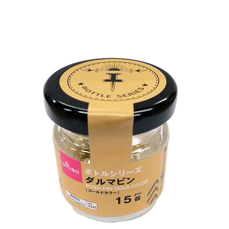 ボトルシリーズダルマピン（ゴールドカラー、１５個）