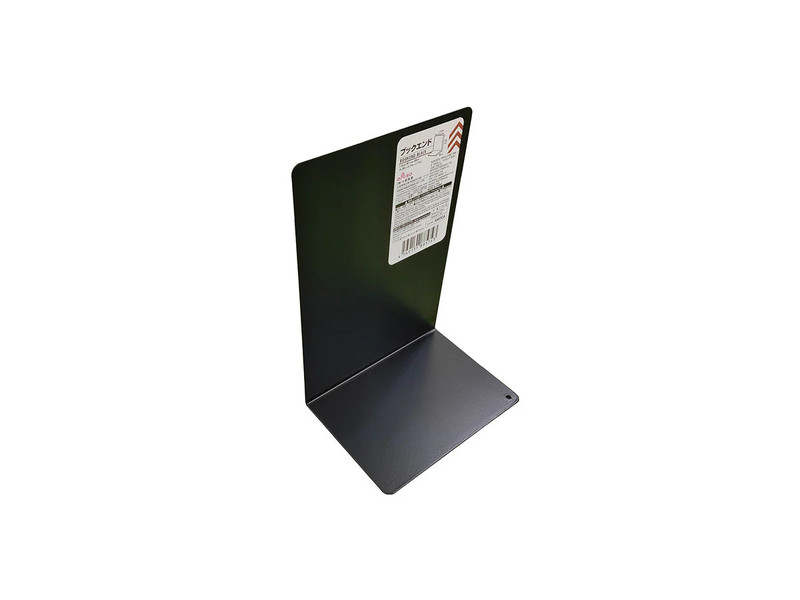 ブックエンド（ブラック、縦16cm×横11cm×奥行き8cm）