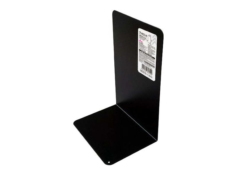ブックエンド（ブラック、縦２０×横１３．５×奥行き１０ｃｍ）