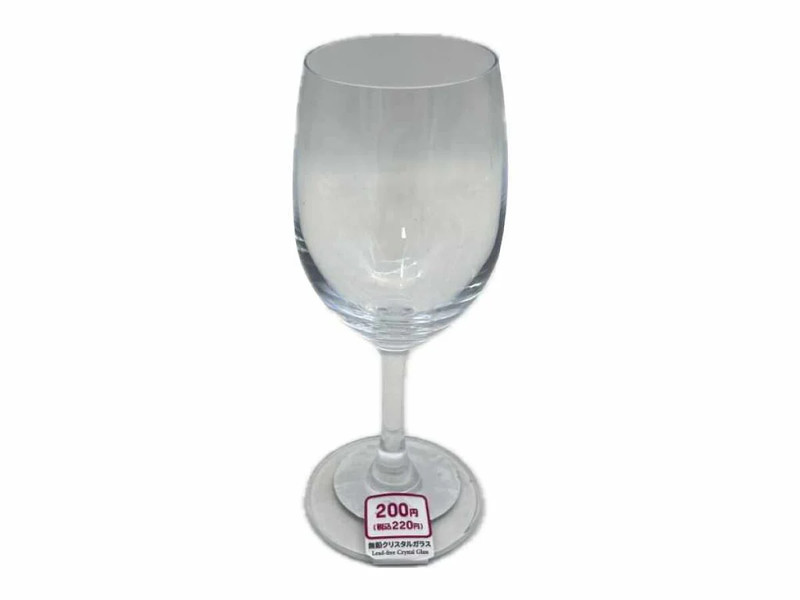 ワイングラス（無鉛クリスタルガラス、約２５０ｍＬ）