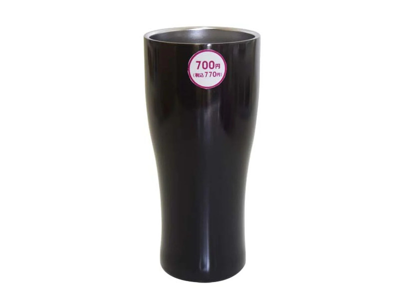 真空２重ステンレスタンブラー（グラデーション、黒、５００ｍＬ）