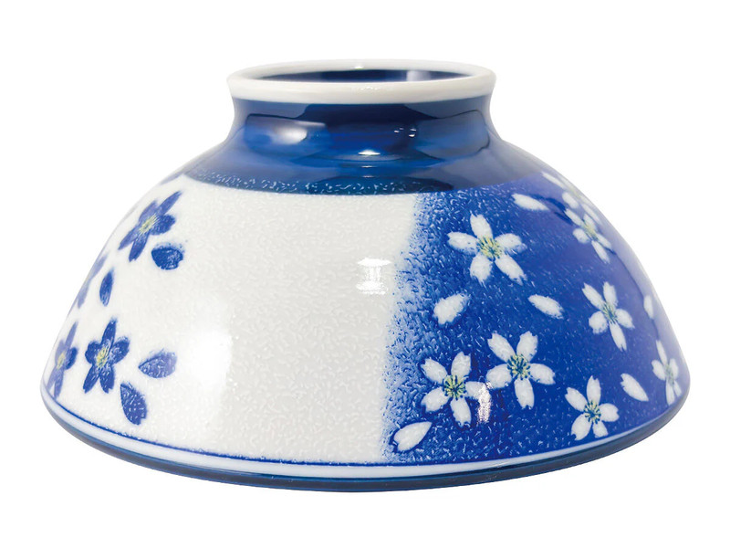 美濃焼大平茶碗（桜、ブルー）
